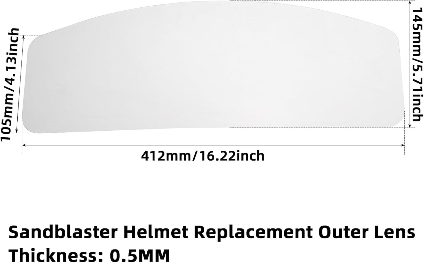 5 Lentes para Casco Chorro Arena Aire con Protector Capucha