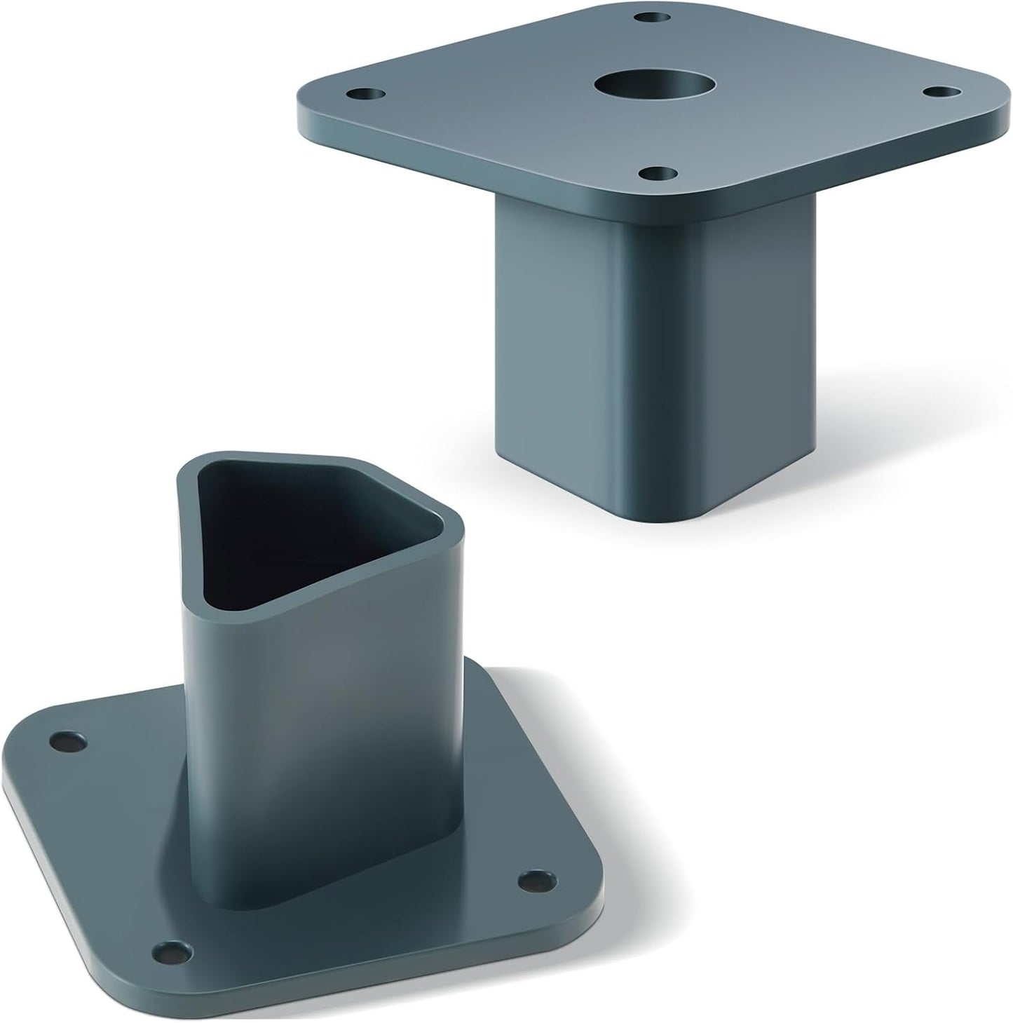 2 Placas Montaje T para Bridas Poste Valla 3x3x2.09"