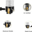Enchufe luz E26 con interruptor anillo pantalla