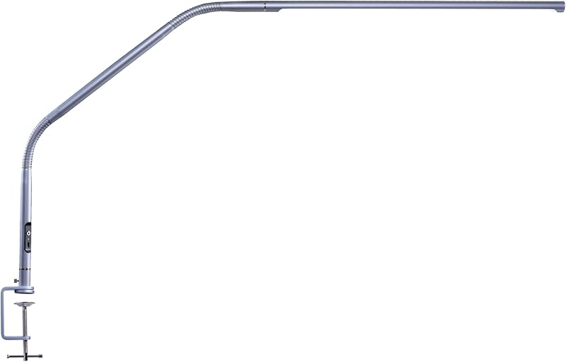 Lámpara mesa LED gris hielo 6000K USB-C difusor