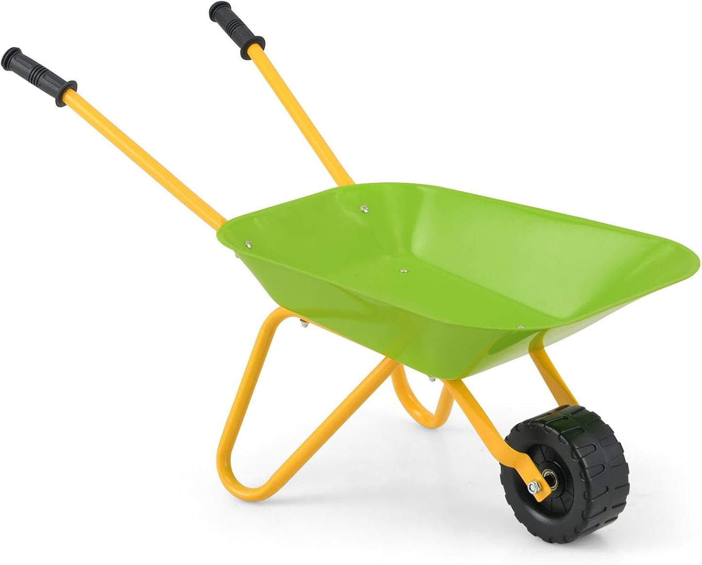 Carretilla para niños con mango antiderrap y bandeja acero