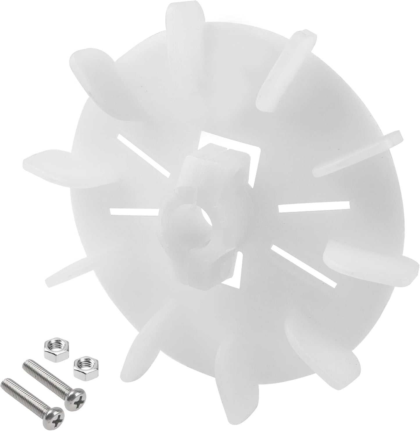 Hoja ventilador motor 5pulg plástico blanco 10 paletas