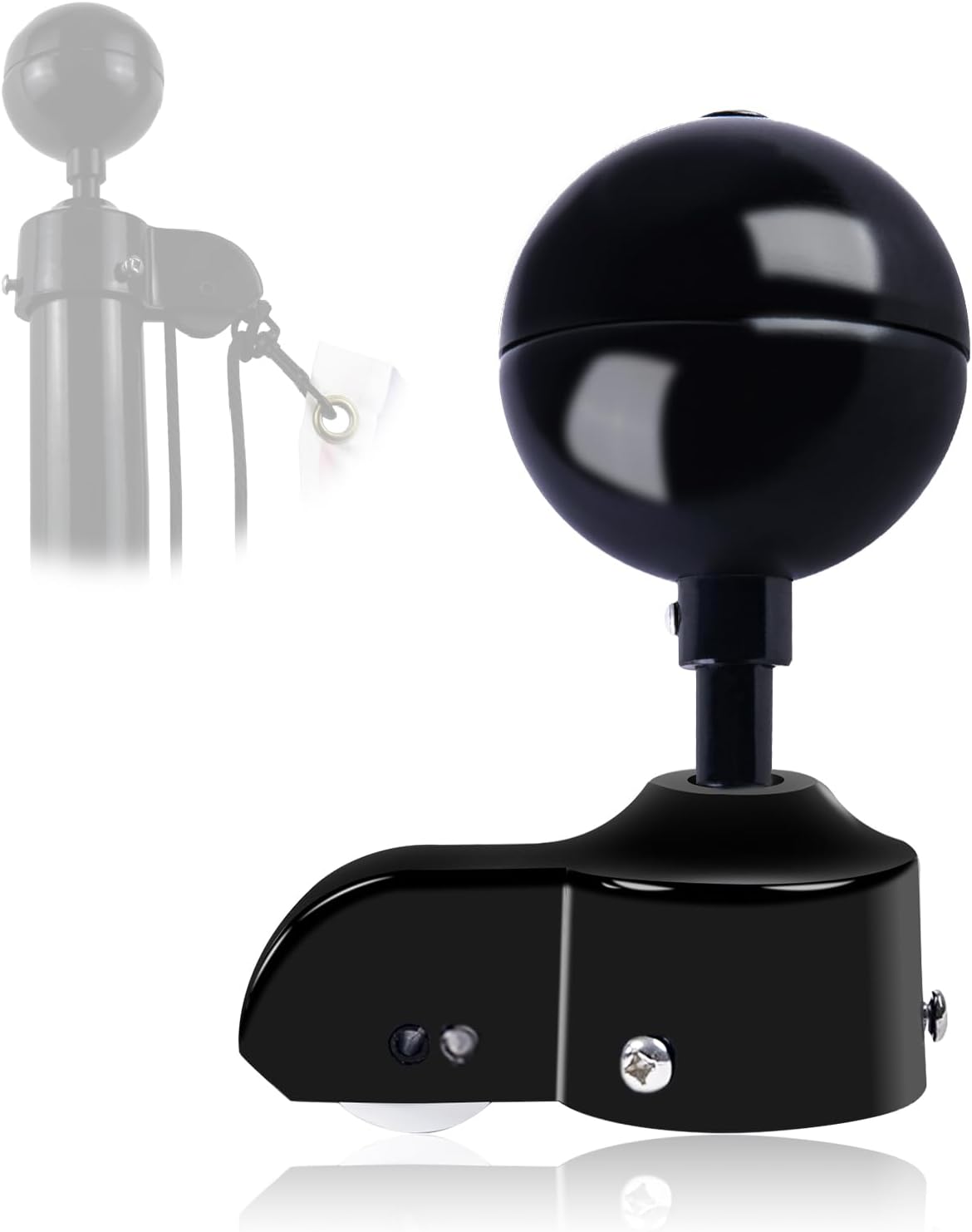 Kit accesorios asta bandera aluminio bola camión polea