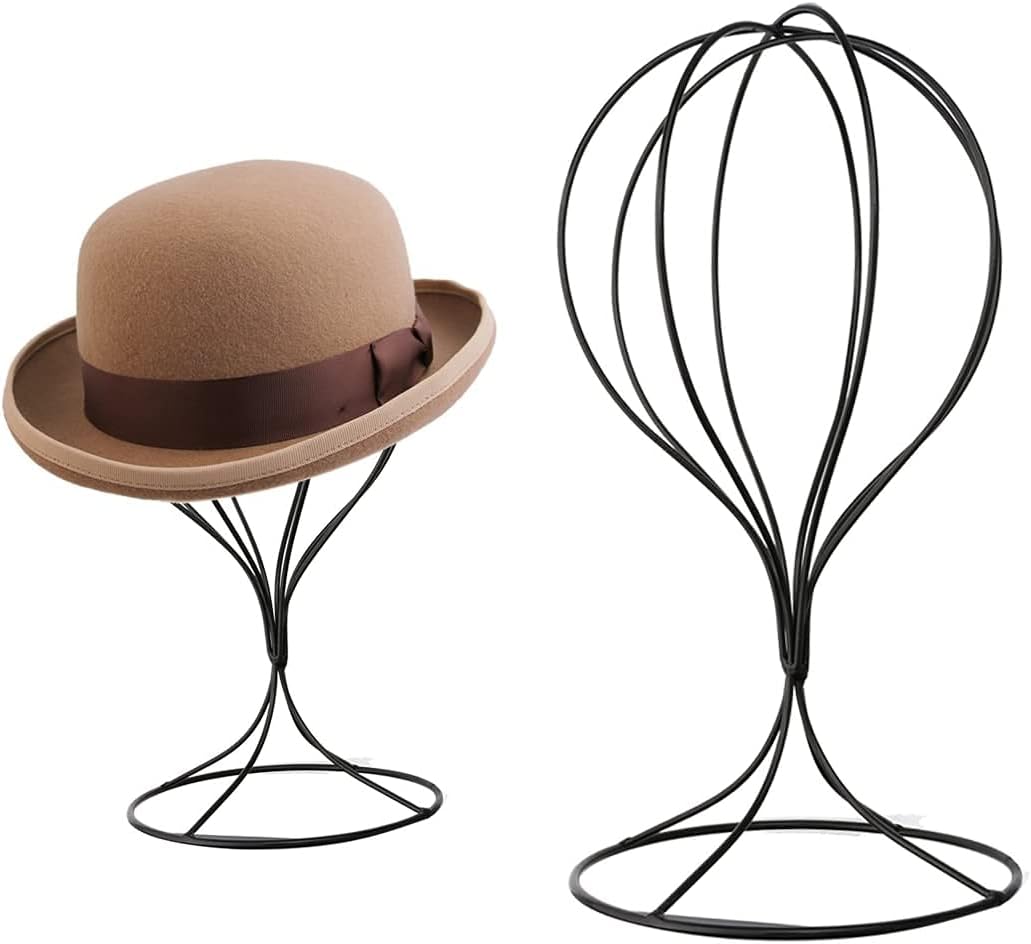 Soporte metal para peluca y sombrero 12.6" duradero