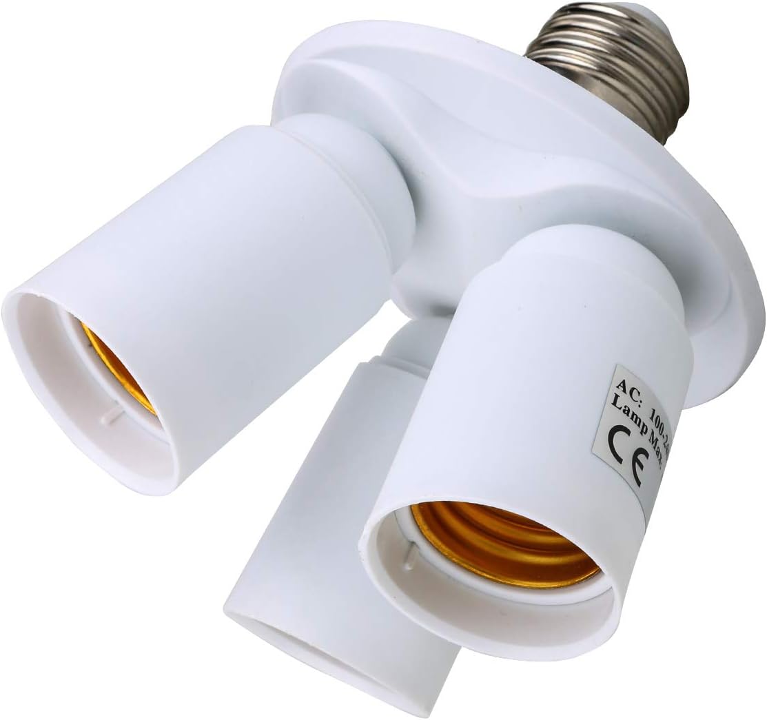 Divisor de enchufe luz LED E26 E27 86V-240V PBT