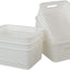 Cesta plástico almacenamiento 10x7.5x4pulg set 6