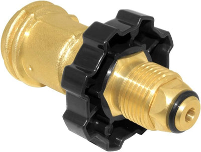Adaptador propano POL a QCC1 con válvula de latón