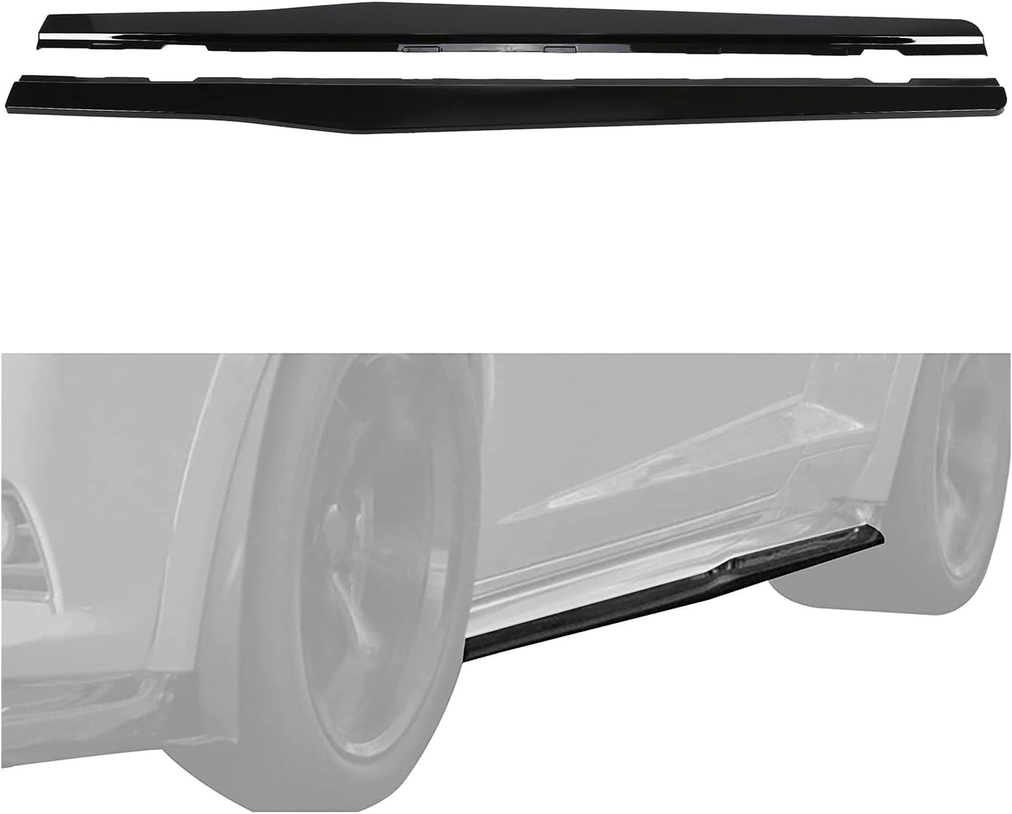 Faldas laterales Chevy Camaro 2010-15 par negro plástico