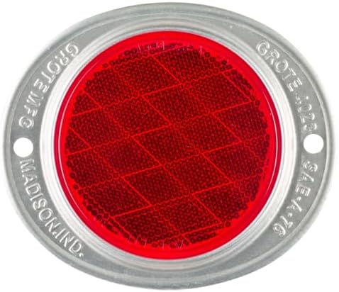 Reflector aluminio dos agujeros rojo