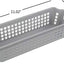 Cestas plástico gris 11x3.74x2.76" 6 Pzas