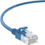 Cable Ethernet Cat6A Slim UTP 7ft pack 10 azul 10Gbps 550MHz