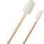 Set 2 Espátulas Silicona Blanca Mango Madera Chef
