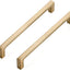 30 Manijas Cuadradas Bronce Champán para Gabinete 6-1/4"