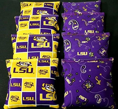 Bolsas de lanzar cornhole LSU Tigers 8 ACA Regulación