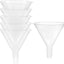 Embudo plástico con boquilla larga pack 6 transparente apilable