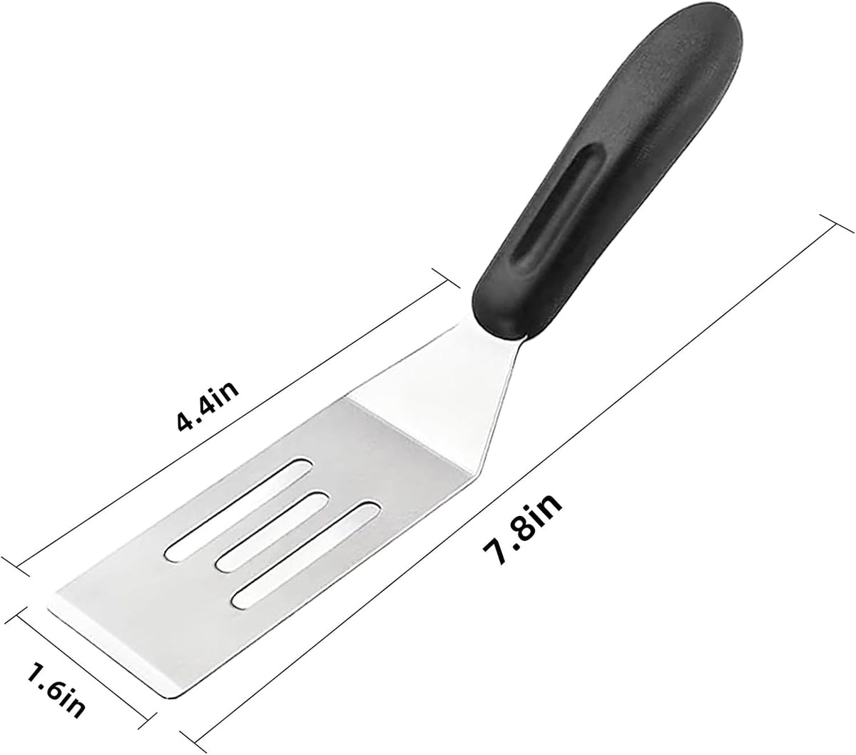 2 Pzas Espátulas Acero Inox para Cocina Panqueques
