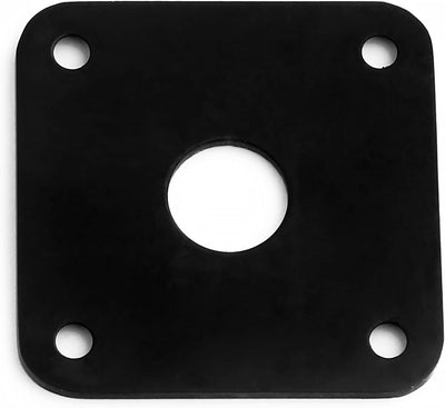Placa enchufe cuadrada metal comp Les Paul LP estilo negro