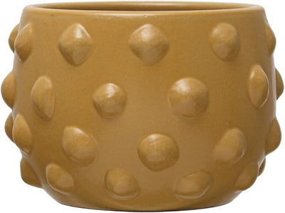 Maceta terracota Dijon mate con puntos elevados