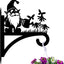 Ganchos hierro soporte pared plantas colgantes