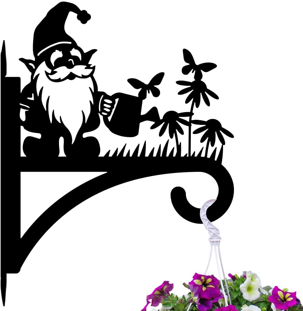 Ganchos hierro soporte pared plantas colgantes