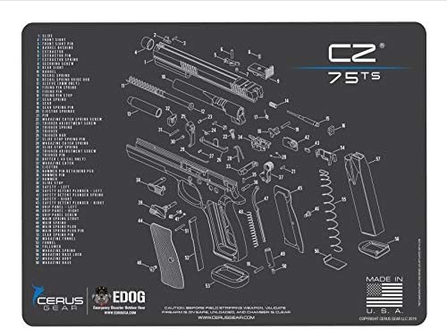 Alfombrilla CZ75 acolchada 0.118" para armas
