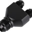 Adaptador macho Y 8AN 6AN aluminio negro