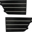 Cubierta rejilla parachoques Lincoln MKS 09-12 1 par negro