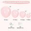 Globos rosa perla doble relleno 5/10/12/18pulg 115pzas kit boda