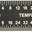 Regla acero inox 12pulg 1/50" espesor alta precision