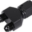 Adaptador tubería combustible aluminio negro 10AN a 6AN