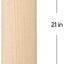 Rodillo de masa de pizza 2.4x12pulg madera natural