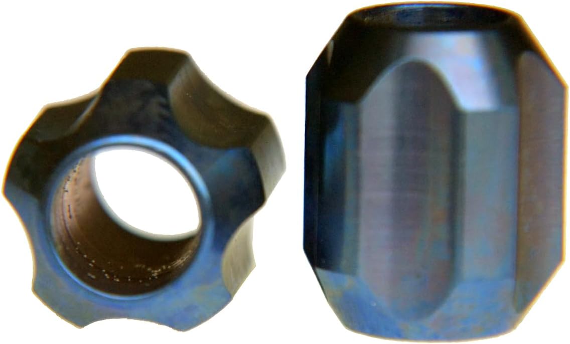 Colgante pulsera titanio TC4 anodizado azul EDC