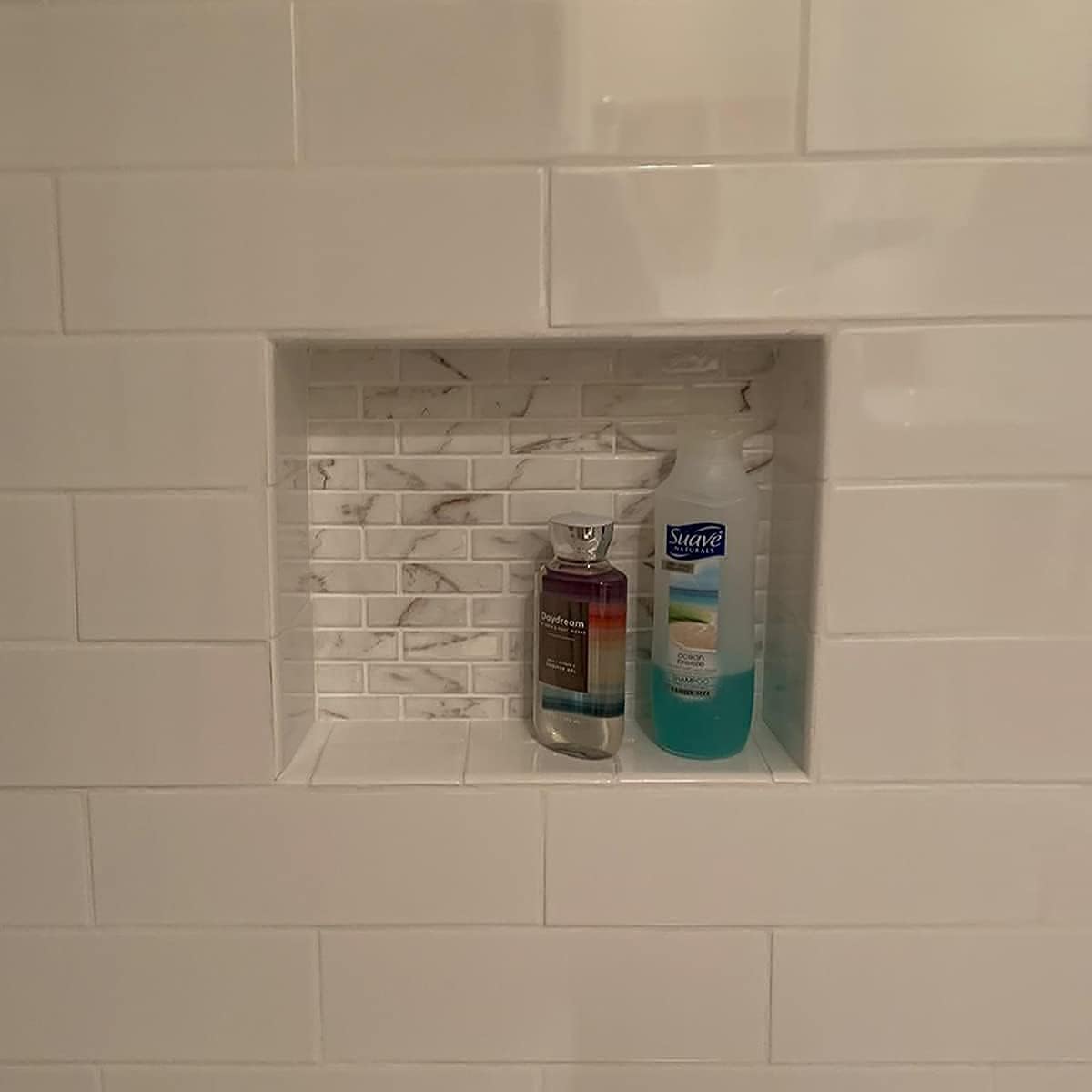 Nicho ducha 16x14" baño rectangular amarillo