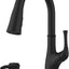 Grifo cocina rociador dispensador jabón negro F5297AWB