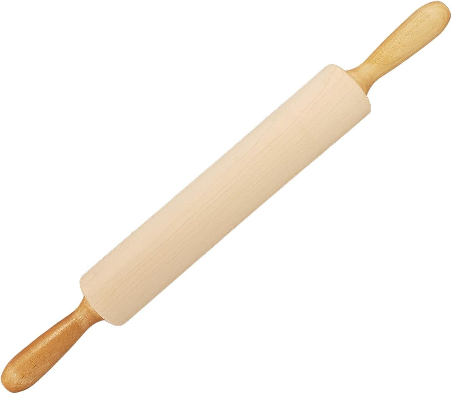 Rodillo de masa de pizza 2.4x12pulg madera natural