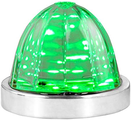 Luz de giro 18 LED acero inox color verde claro