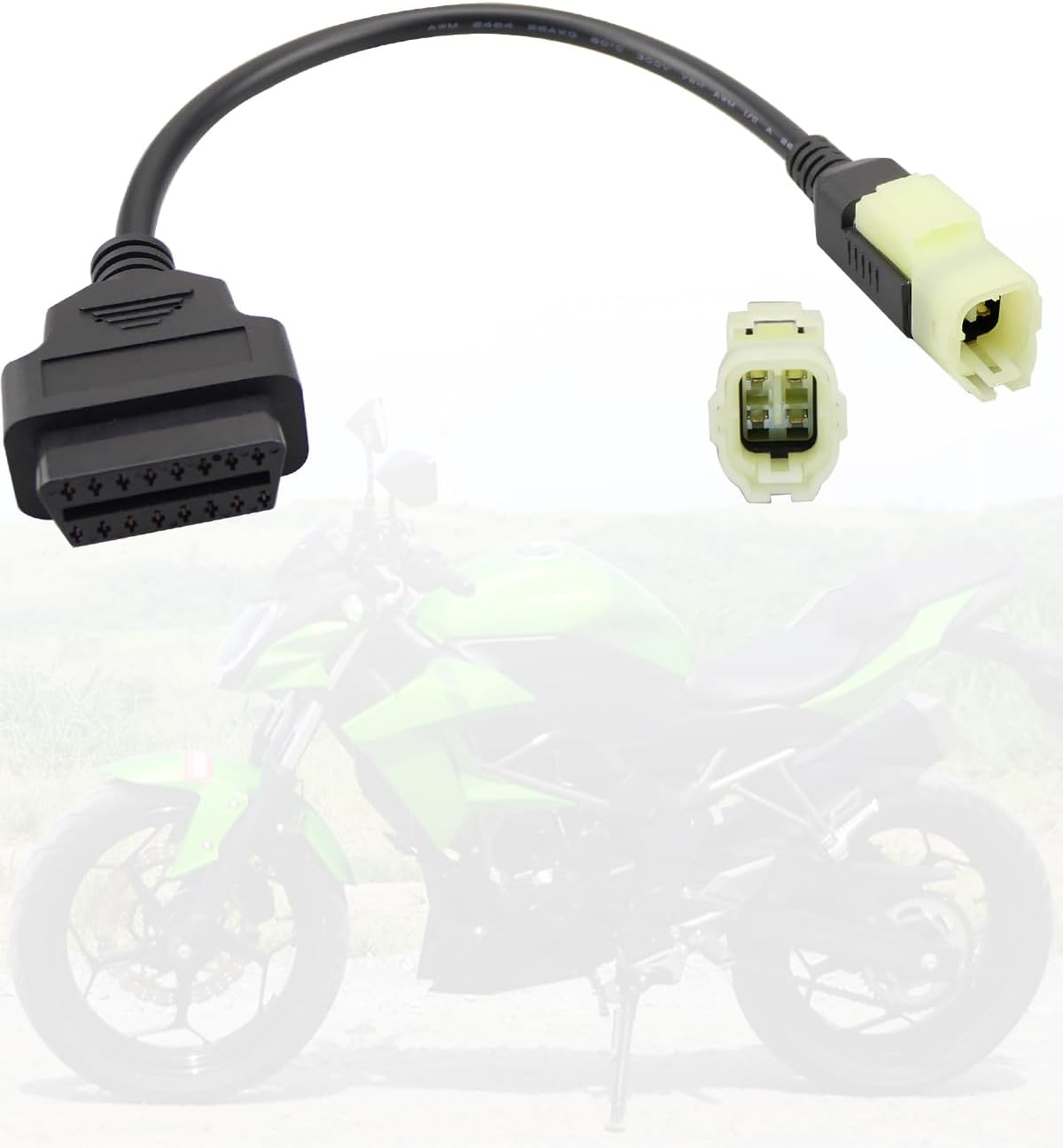 Cable diagnóstico OBD2 motocicleta Kawasaki Z250 Z650 Z1000