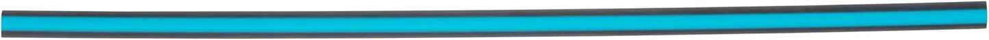 Pajitas ecológicas jumbo 7.75pulg negro rayas azules 3750uds