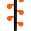 Kit objetivo árbol duelo 6 paletas acero 6x3/8 pulg soporte