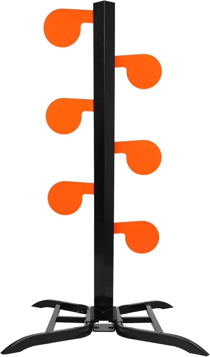 Kit objetivo árbol duelo 6 paletas acero 6x3/8 pulg soporte