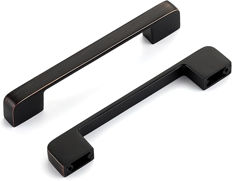 Tiradores bronce goma aceitosa 5" cajones cocina set 12
