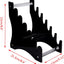 Soporte acrílico para cuchillos EDC 6 pzas negro