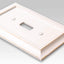 Placa pared dúplex madera blanco envejecido