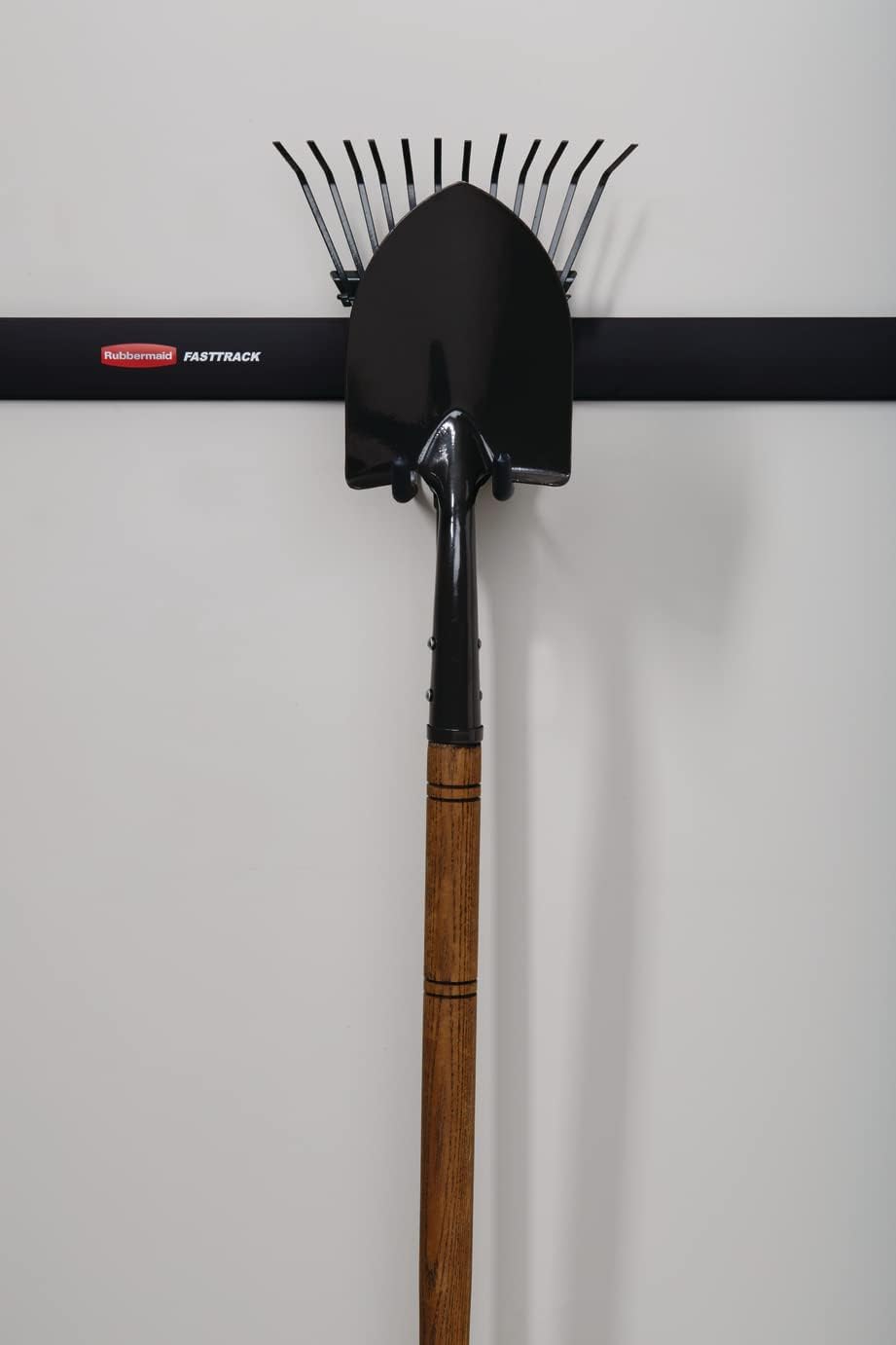 Organiz. garaje con gancho 50lb níquel satinado