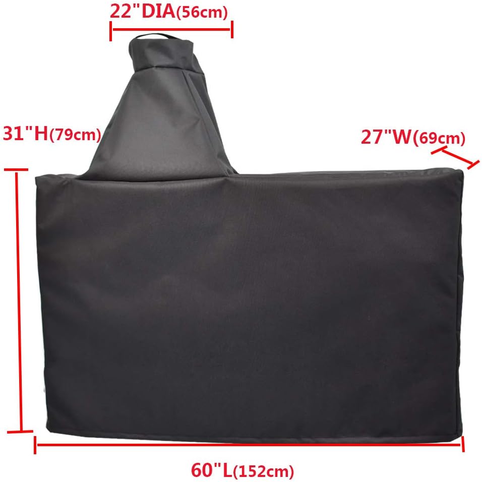 Funda huevo grande cerámica Kamado 60x27x31pulg resistente