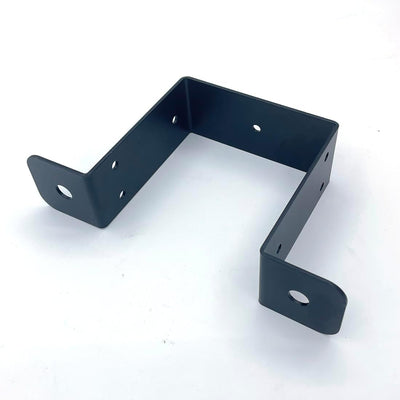 8 Soportes Negros para Postes 4x4 de Madera 0.079pulg