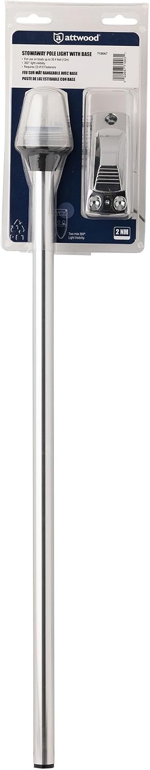 Luz poste polizón con base enchufable