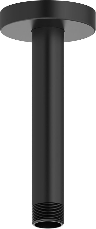 Cabezal ducha lluvia techo 6pulg negro mate