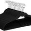 100 Perchas Terciopelo Antiderrap Perchas Ropa Negro