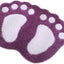 Tapete baño antideslizante microfibra 16x24pulg morado